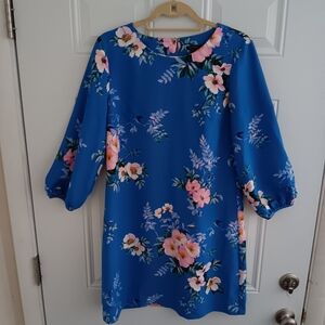 Ann Taylor Poppy Lantern Floral Dress Sz 6